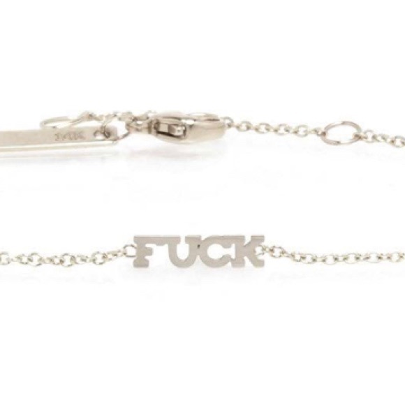 Zoe Chicco Jewelry - Zoe Chico 14K white gold fuck bracelet